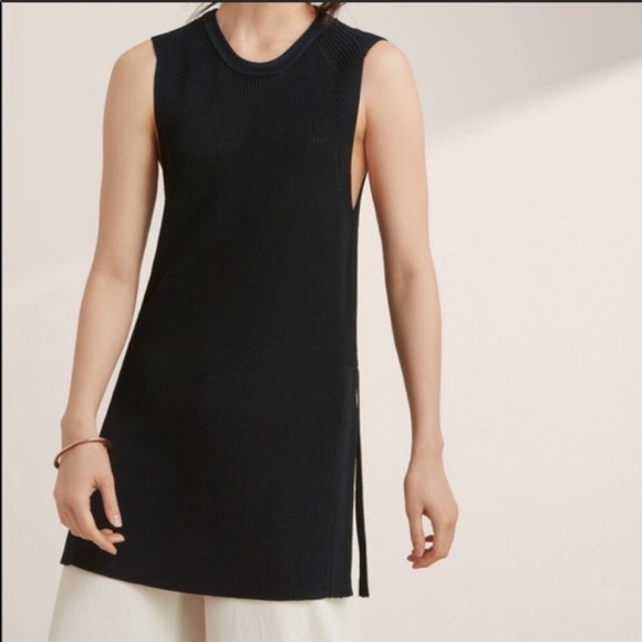 Wilfred Dark Green Sleeveless Knit Top - Picture 2 of 15